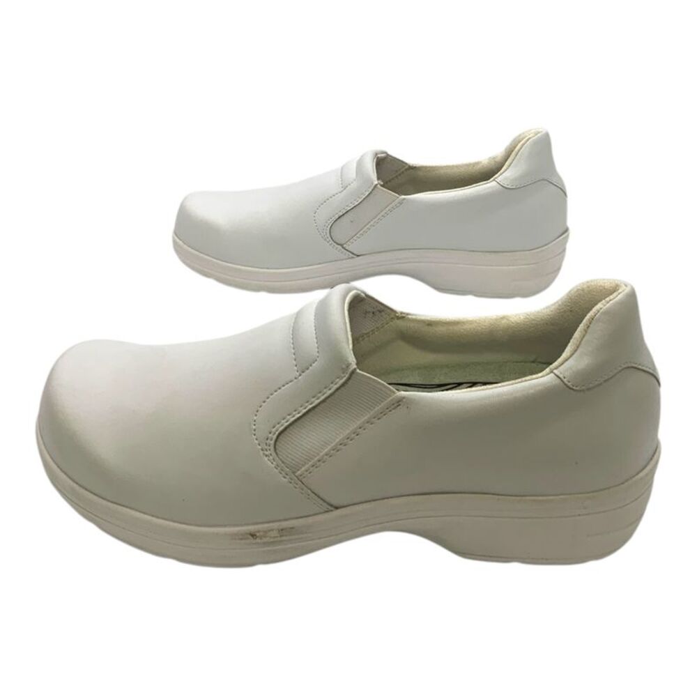 Easy Works by Easy Street Bind Slip-On Work Shoe White US Women's 10 WW
